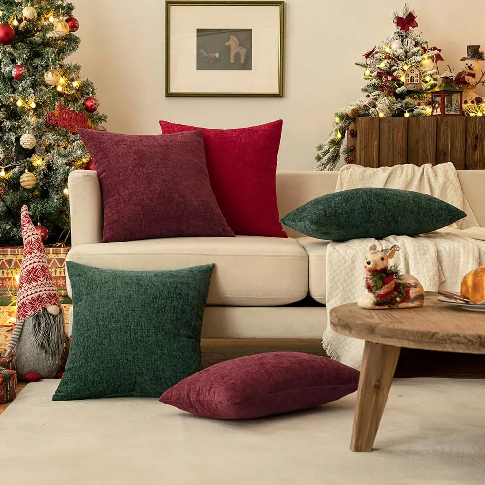 Coussin – Housse Décorative Géométrique Orange