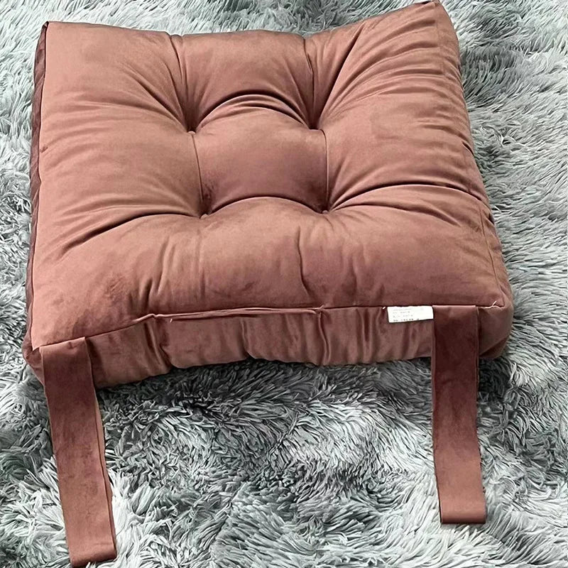 Coussin Tatami : Velours Côtelé Moelleux Épais