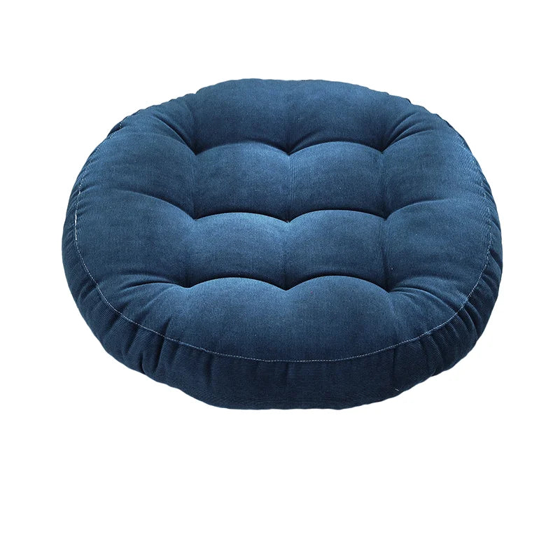 Coussin rond : confort touffeté pour méditation & salon