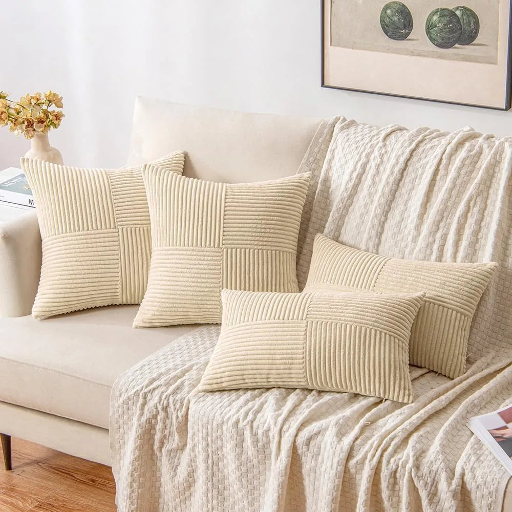 Coussin : Housse Velours Orange Brûlé Déco