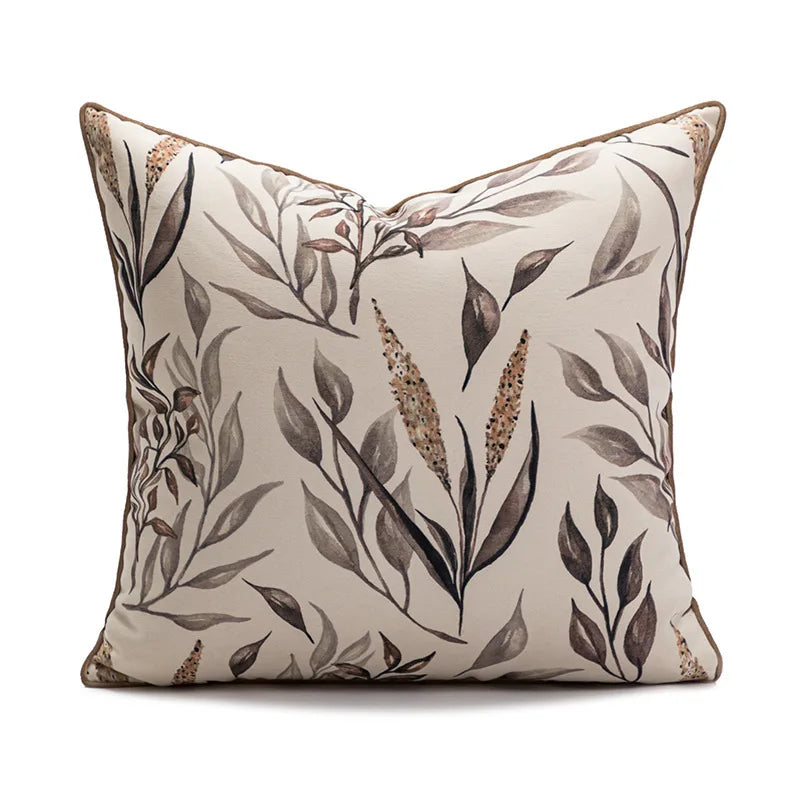 Coussin Rond : Luxe Français, Kaki Élégant