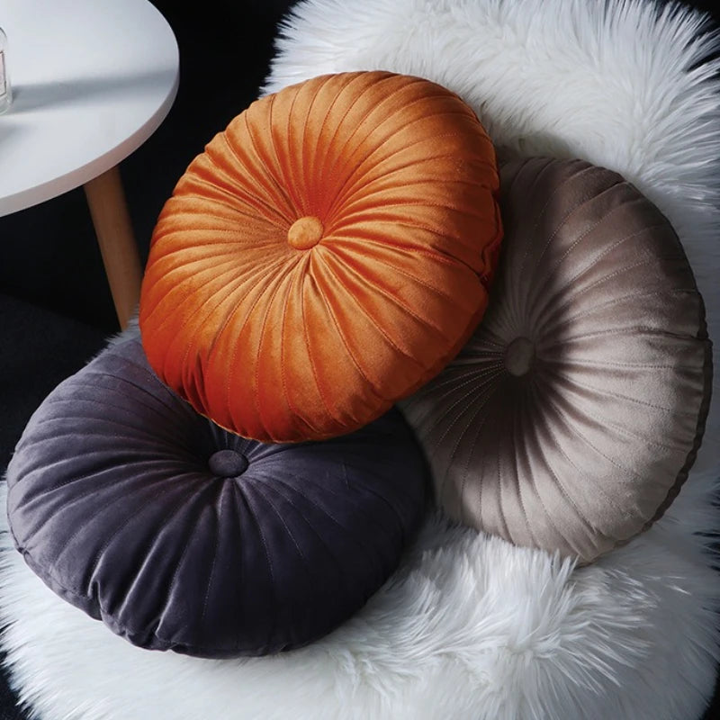 Coussin : Citrouille Nordique, Confort et Style Bonbon
