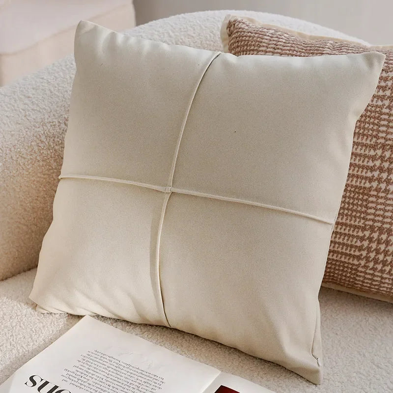 Coussin : Housse Rétro Crème pour Canapé