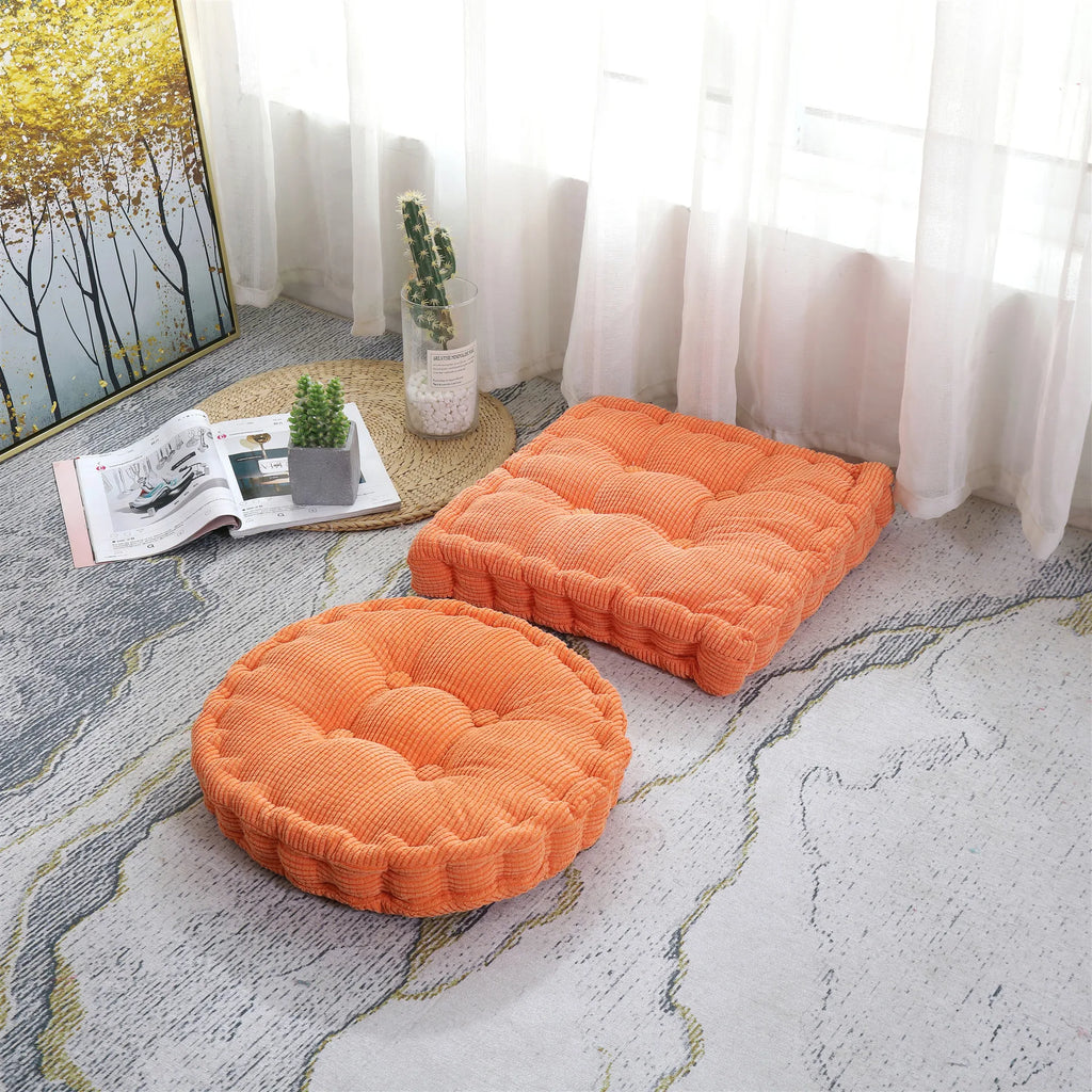 Coussin de Sol Rond – Méditation & Bien-être