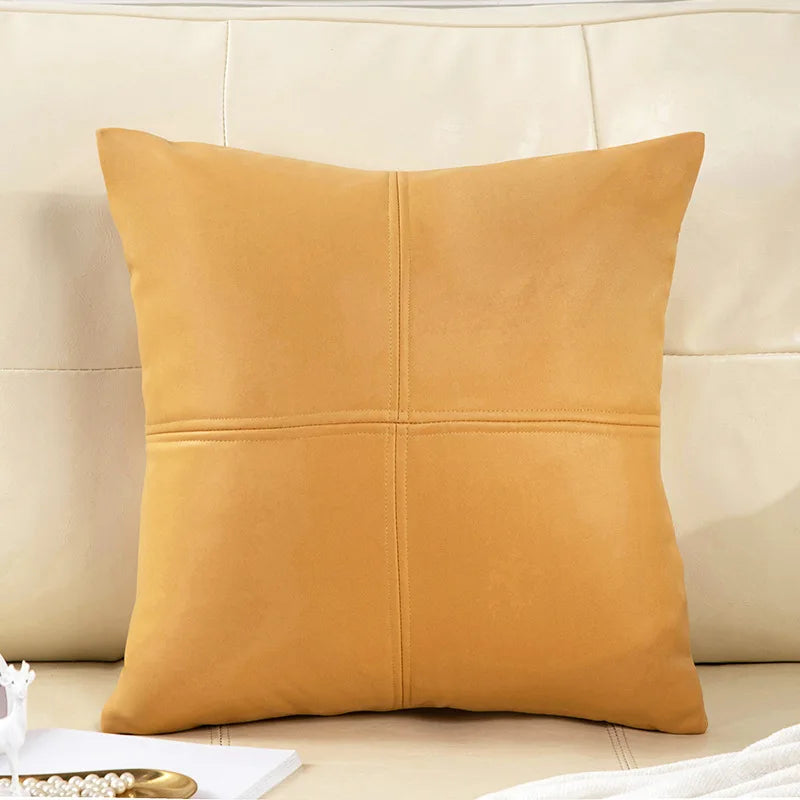 Coussin : Luxe Simili Cuir Imperméable Salon