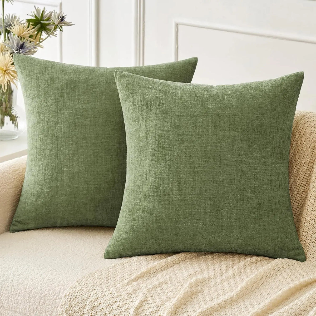 Coussin – Housse Décorative Géométrique Orange