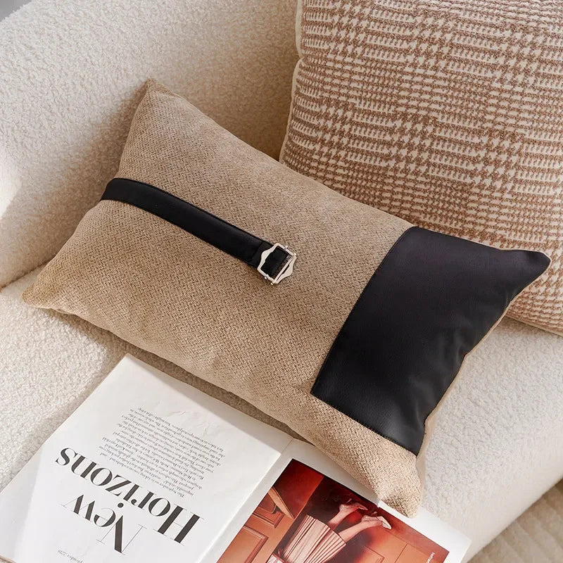 Coussin – Housse décorative crème style rétro 45x45cm