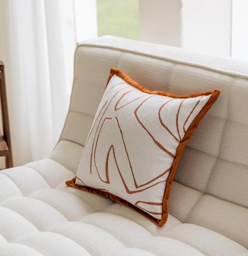 Coussin Déco : Housse Chenille Jacquard 45x45cm