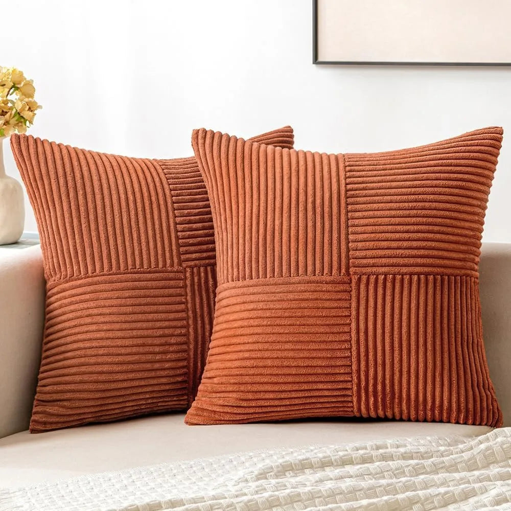 housse de coussin terracotta