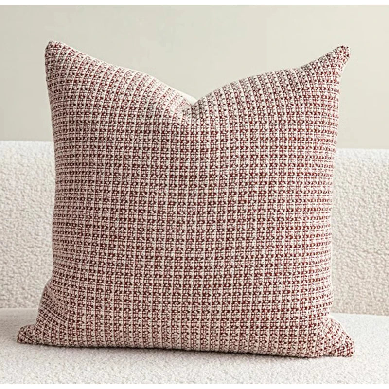 Coussin Bohème : Terracotta Jacquard Géométrique