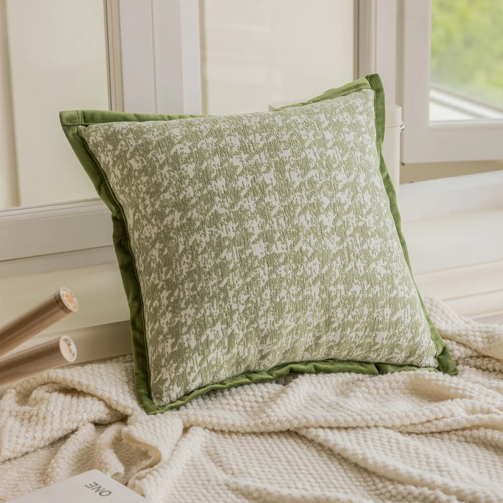 Coussin Déco : Housse Chenille Jacquard 45x45cm