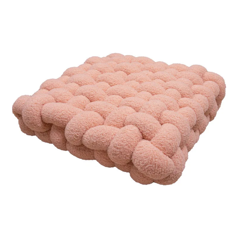 Coussin Nœud : Déco Nordique, Douceur Polaire Berbère