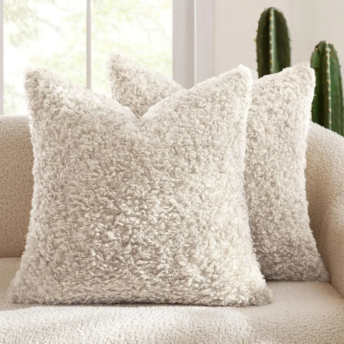 Coussin : Housse Polaire Mouton Douce & Épaisse