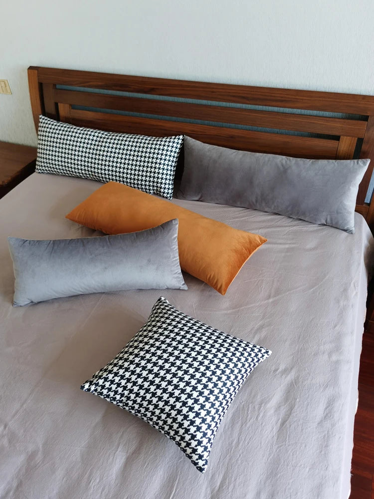 Coussin velours : Housse décorative rectangulaire