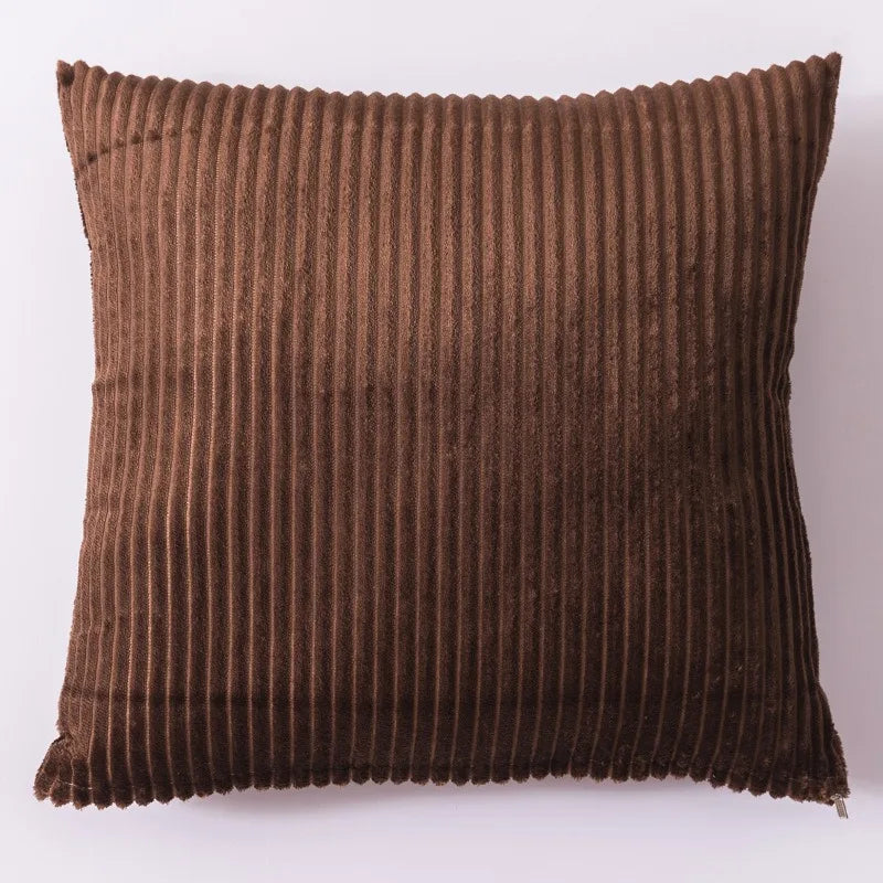 Coussin douillet rayé : confort et style 40x40cm