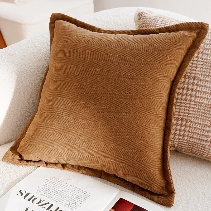 Coussin : Housse Rétro Crème pour Canapé
