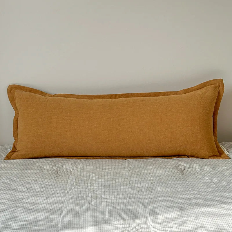 Coussin – Housse Chanvre Coton Zippée Élégante