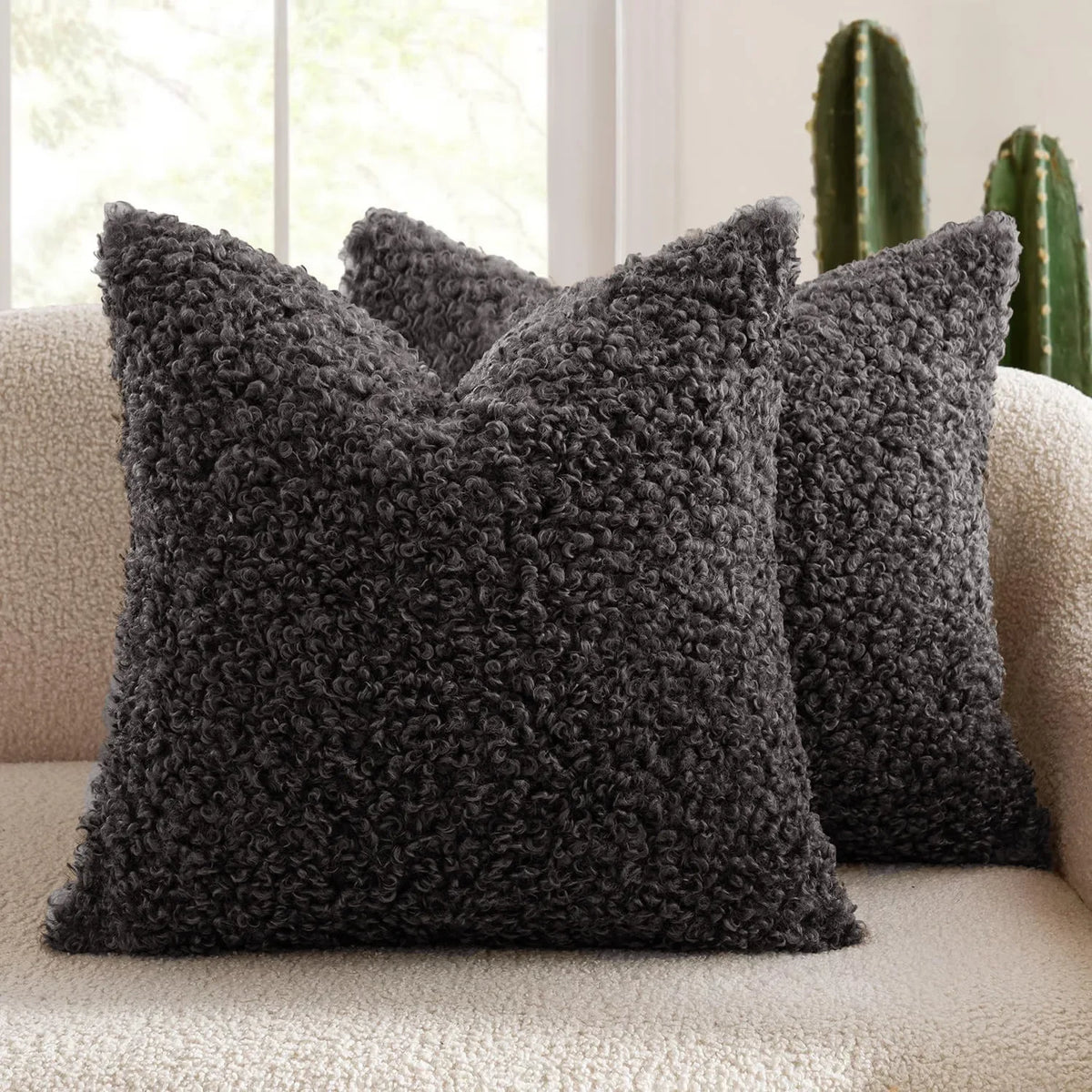 Coussin : Housse Polaire Mouton Douce & Épaisse