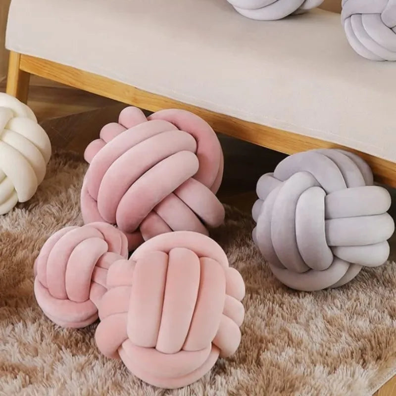 Coussin – Boule Décorative Nouée Douillette