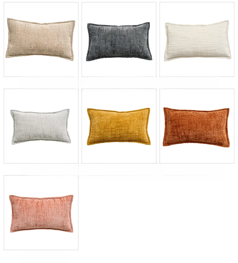 Coussin : Housse Chenille Épaisse & Confortable