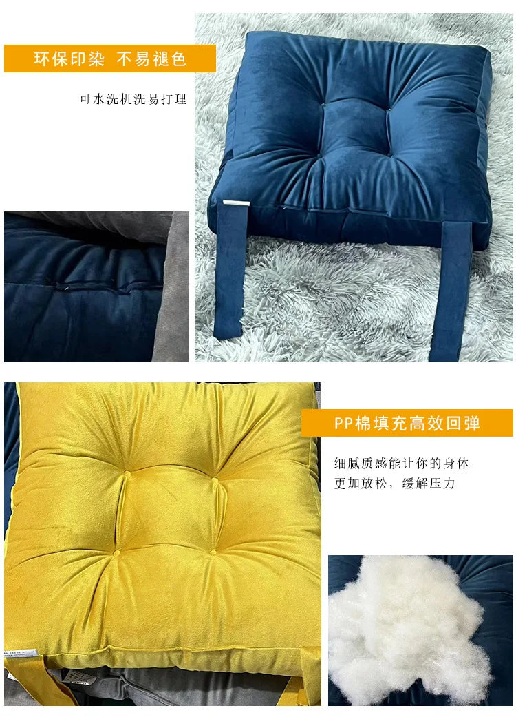 Coussin Tatami : Velours Côtelé Moelleux Épais