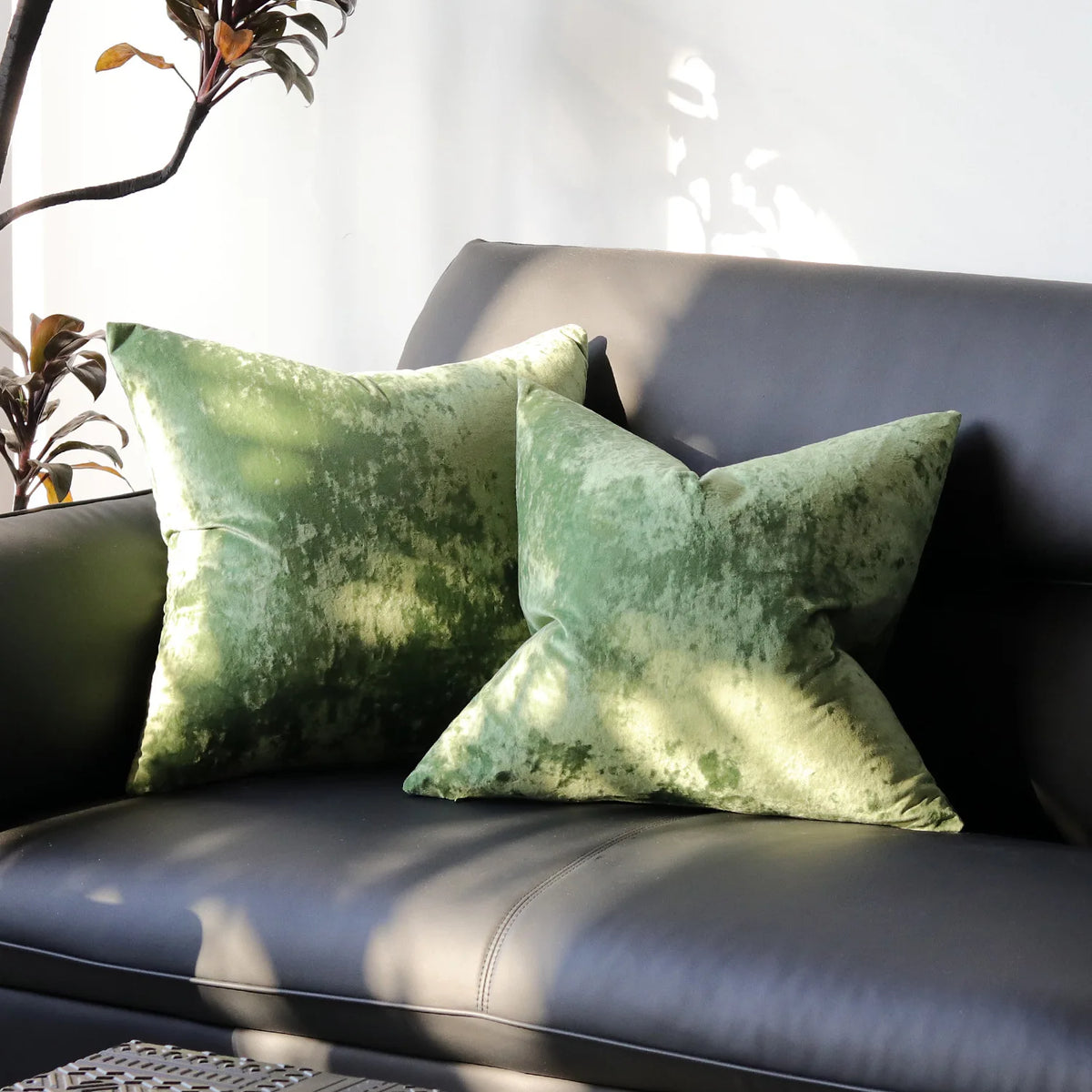 Coussin Déco Noël : Velours Rouge, Vert, Or Vintage
