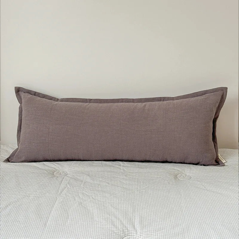 Coussin – Housse Chanvre Coton Zippée Élégante