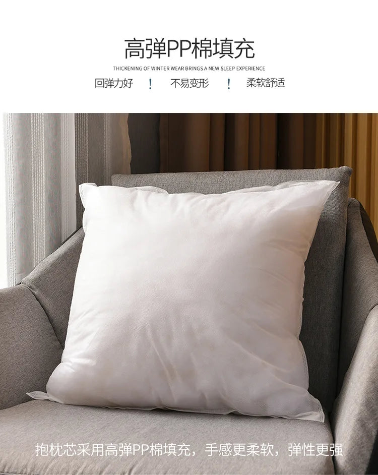 Coussin – Housse Carrée Poilue Rayée Bohème