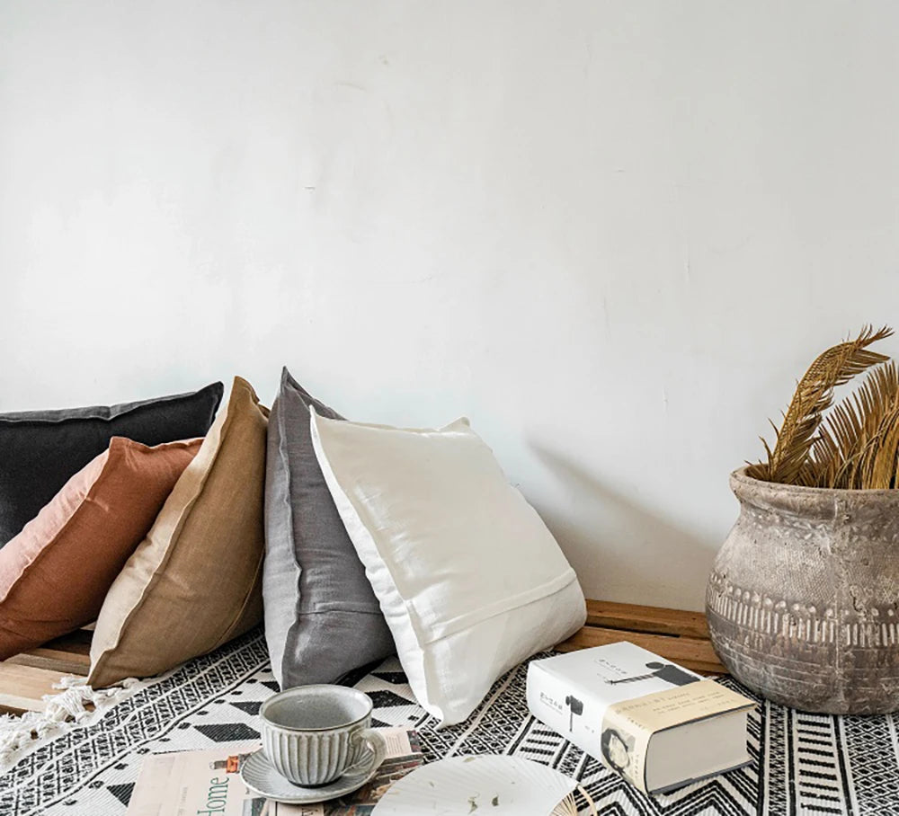 Coussin : Housse Décorative Ramie Bohème