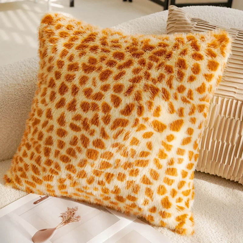 Coussin Déco : Style Vintage Français Marron Crème