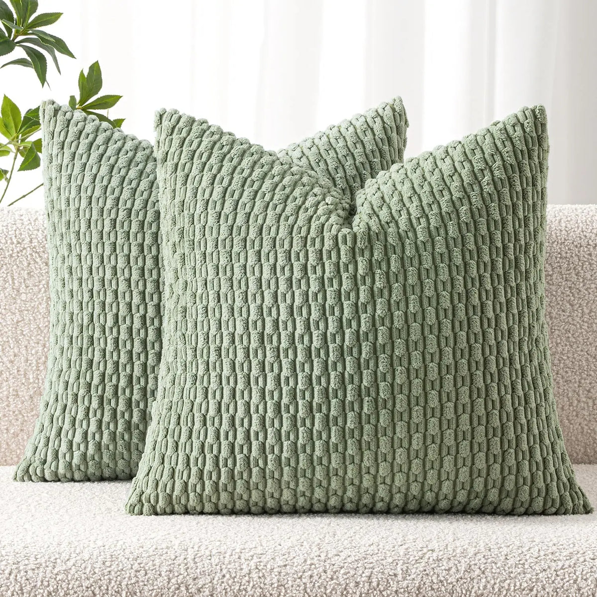 coussin raye terracotta