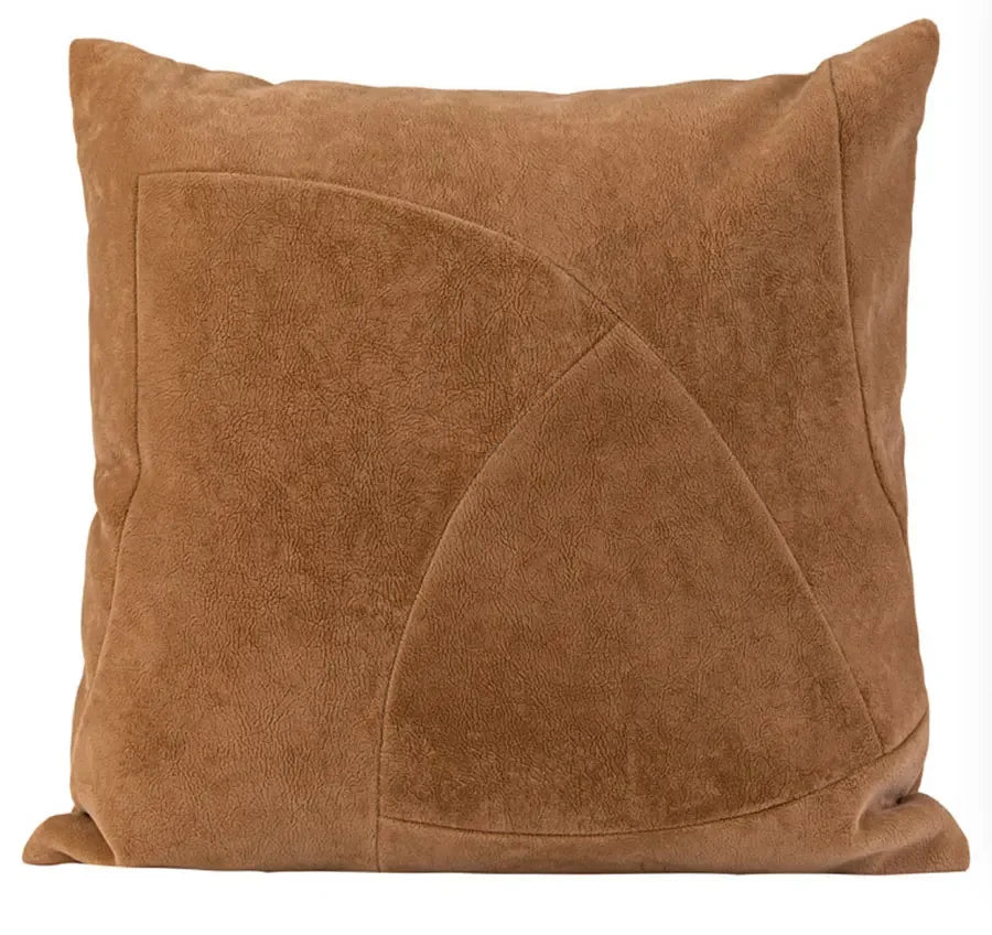 Coussin décoratif : Tweed Caramel Ivoire, Luxe Moderne