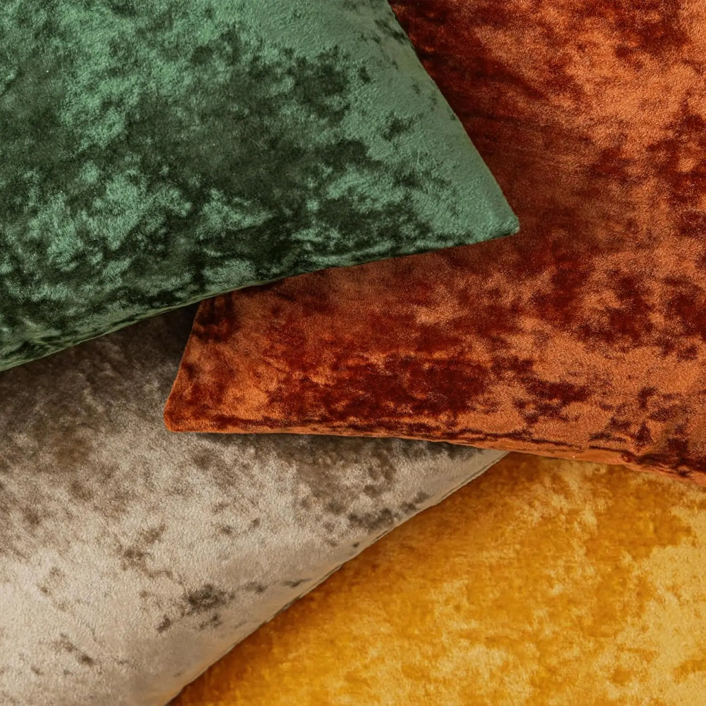 Coussin Déco Noël : Velours Rouge, Vert, Or Vintage