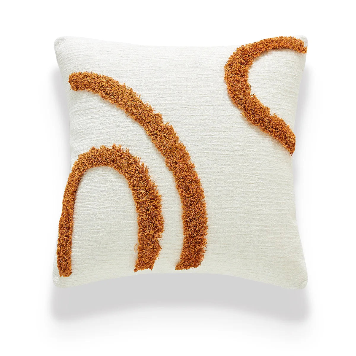 Coussin : Déco Nordique Vintage Marron Crème