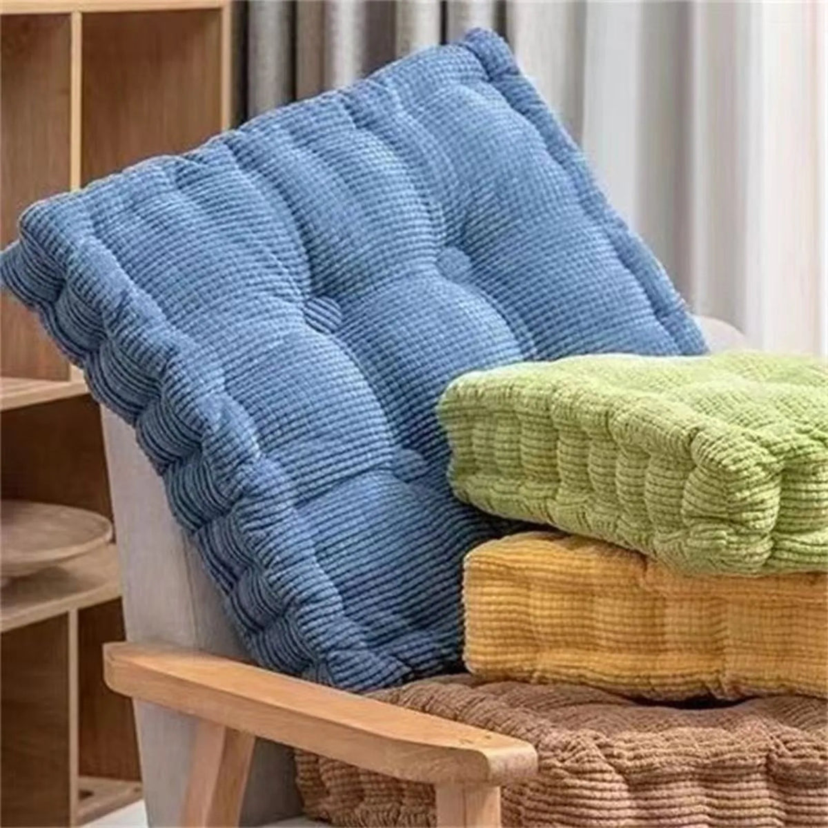 Coussin de Sol – Carré, Épais, pour Yoga et Détente
