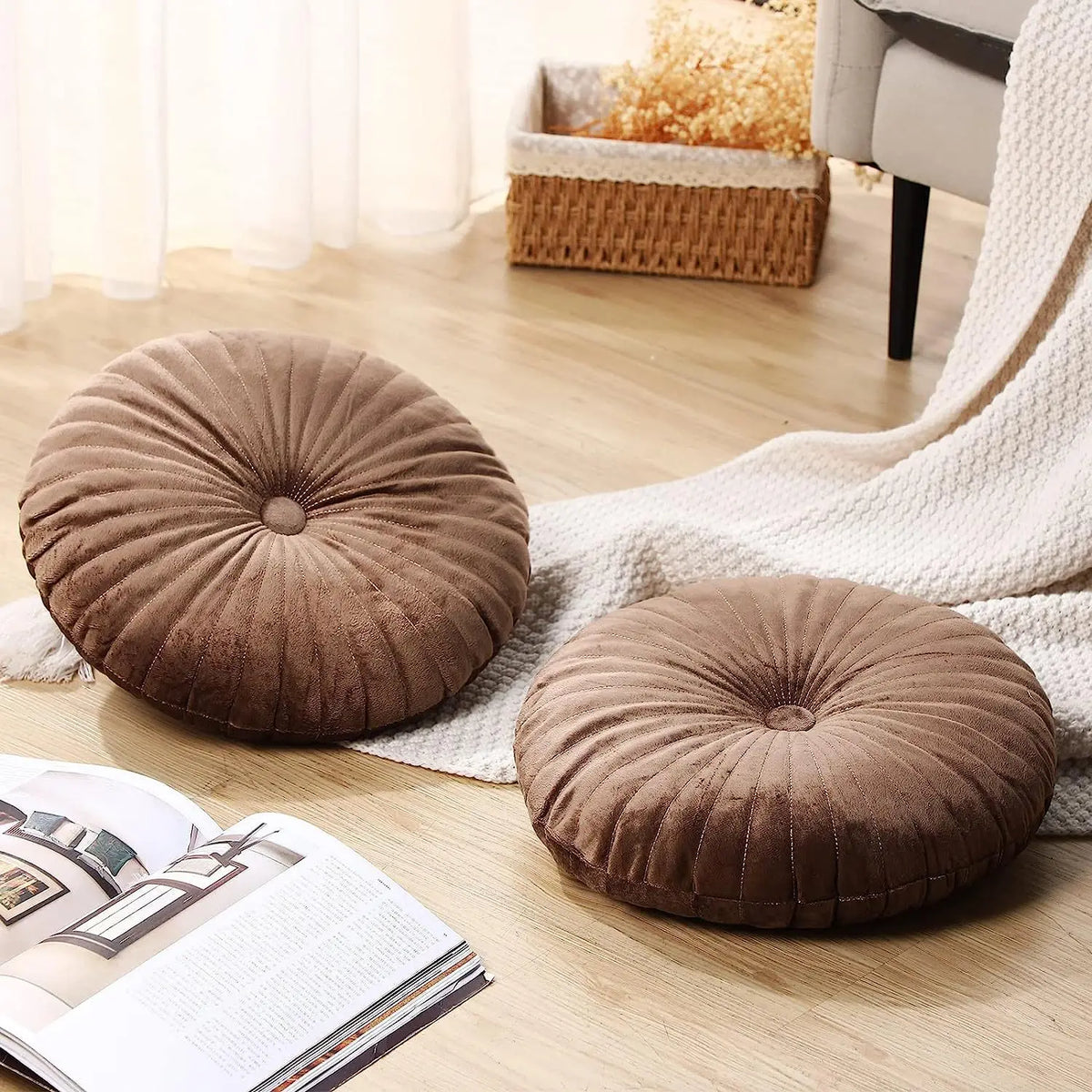 Coussin : Citrouille Nordique, Confort et Style Bonbon