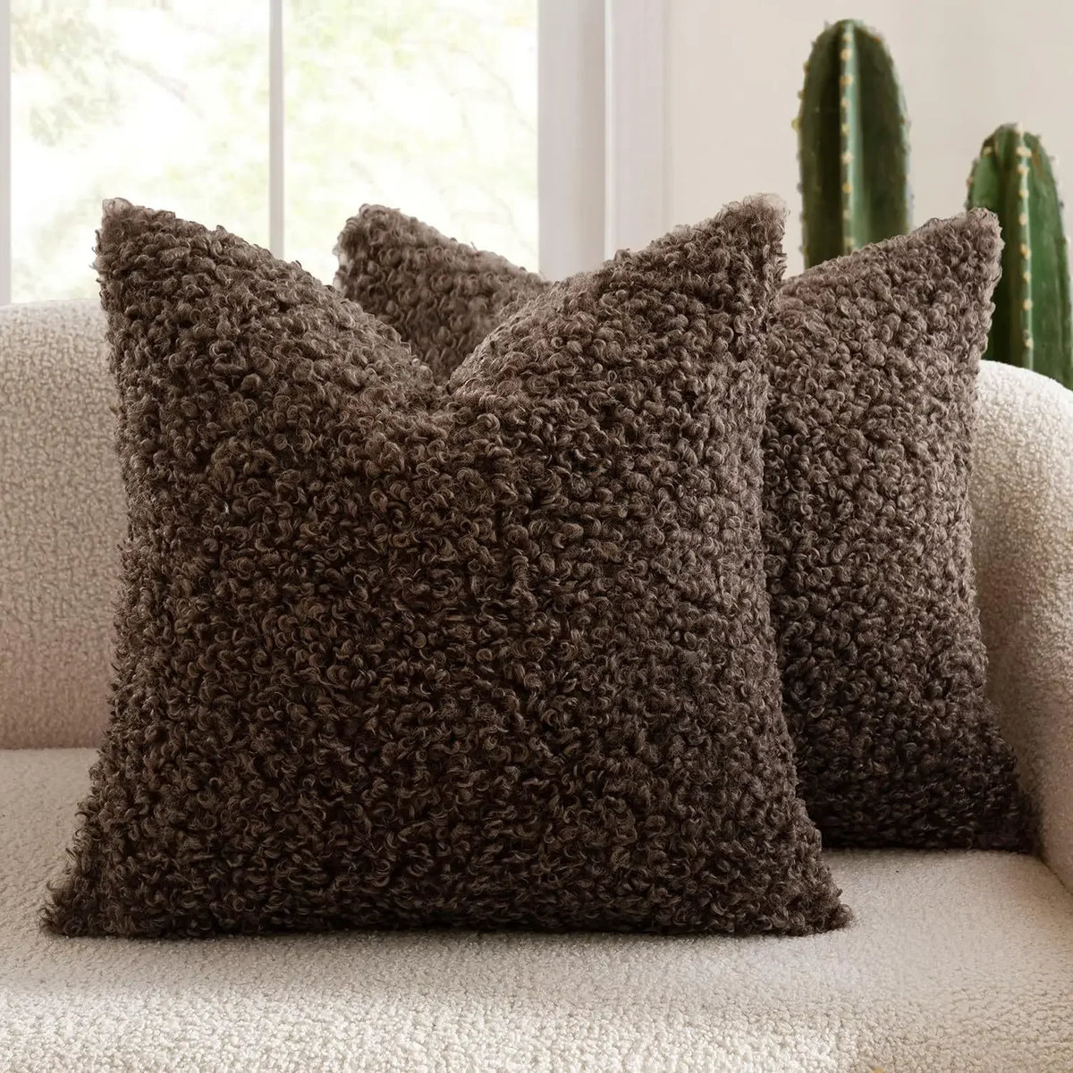 Coussin : Housse Polaire Mouton Douce & Épaisse