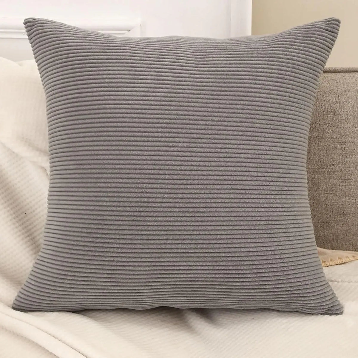 Coussin Déco : Velours Côtelé Personnalisable & Doux