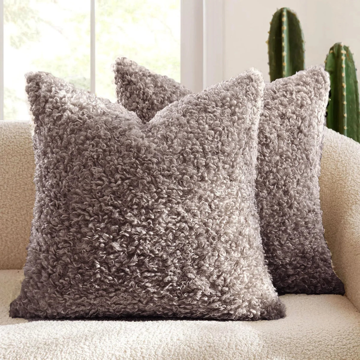 Coussin : Housse Polaire Mouton Douce & Épaisse