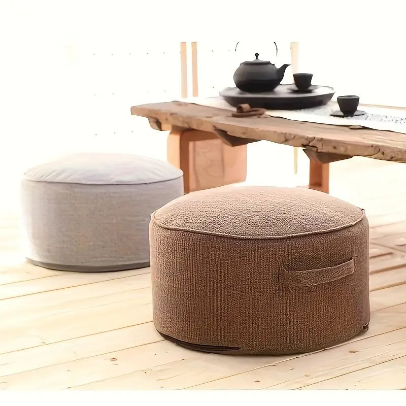 Coussin de sol : Pouf Tatami rond, déhoussable