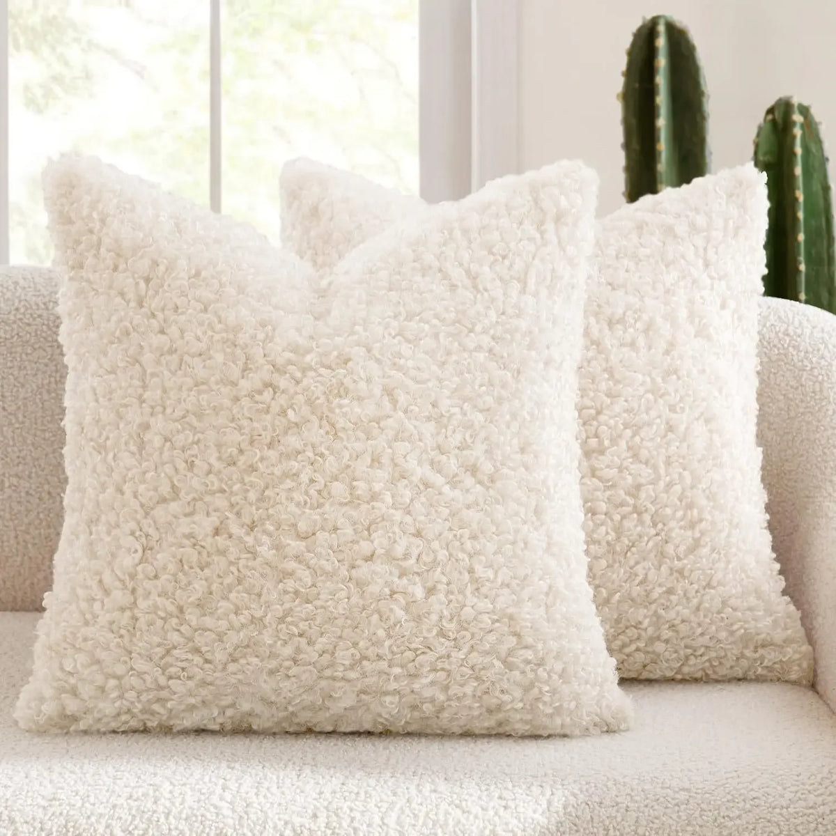 Coussin : Housse Polaire Mouton Douce & Épaisse