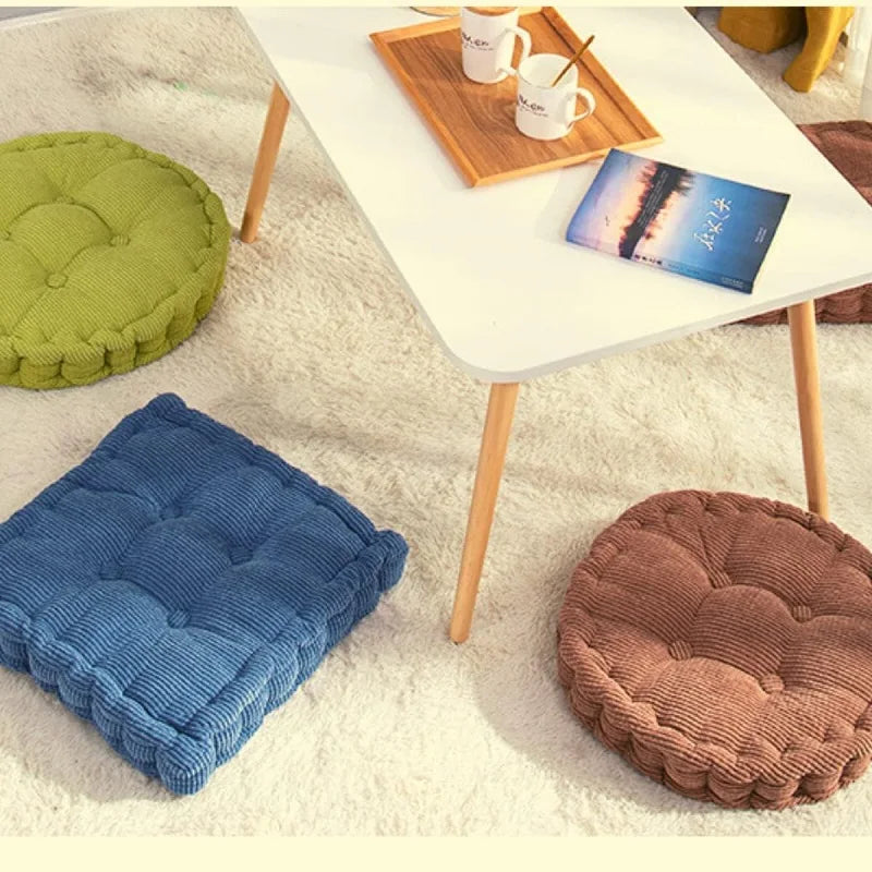 Coussin de Sol Rond – Méditation & Bien-être