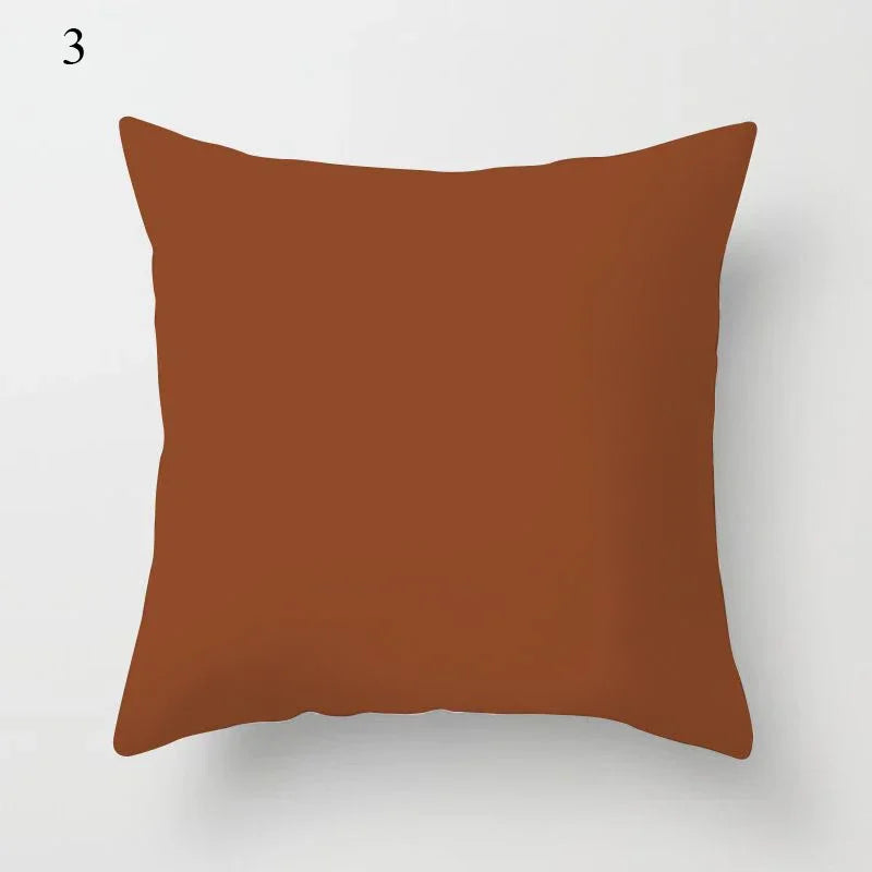 Coussin Déco : Géométrique Marron Moderne 45x45cm