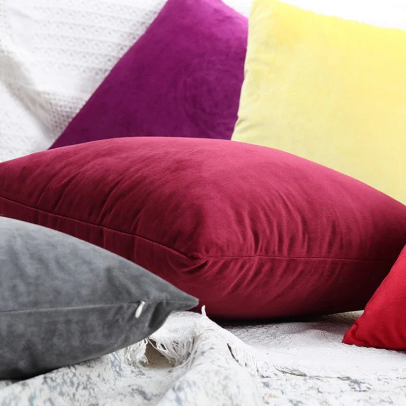 Coussin Velours : Housse Douce Déco Nordique