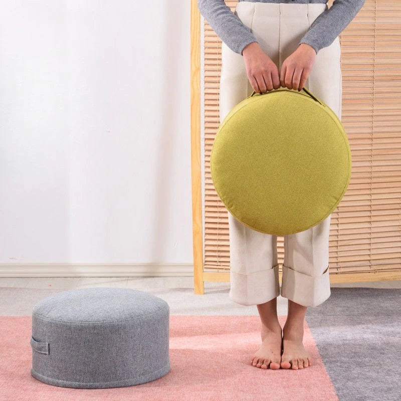 Coussin de sol : Pouf Tatami rond, déhoussable