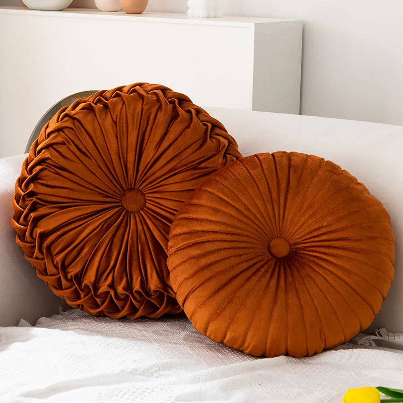 Coussin : Citrouille Nordique, Confort et Style Bonbon