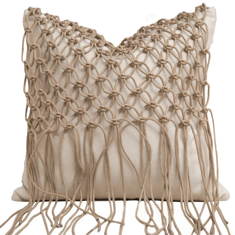 Coussin décoratif : suédine orange, touche luxe