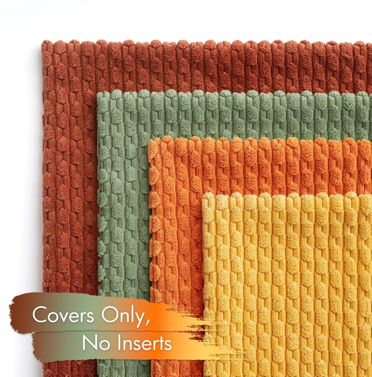 coussin raye terracotta