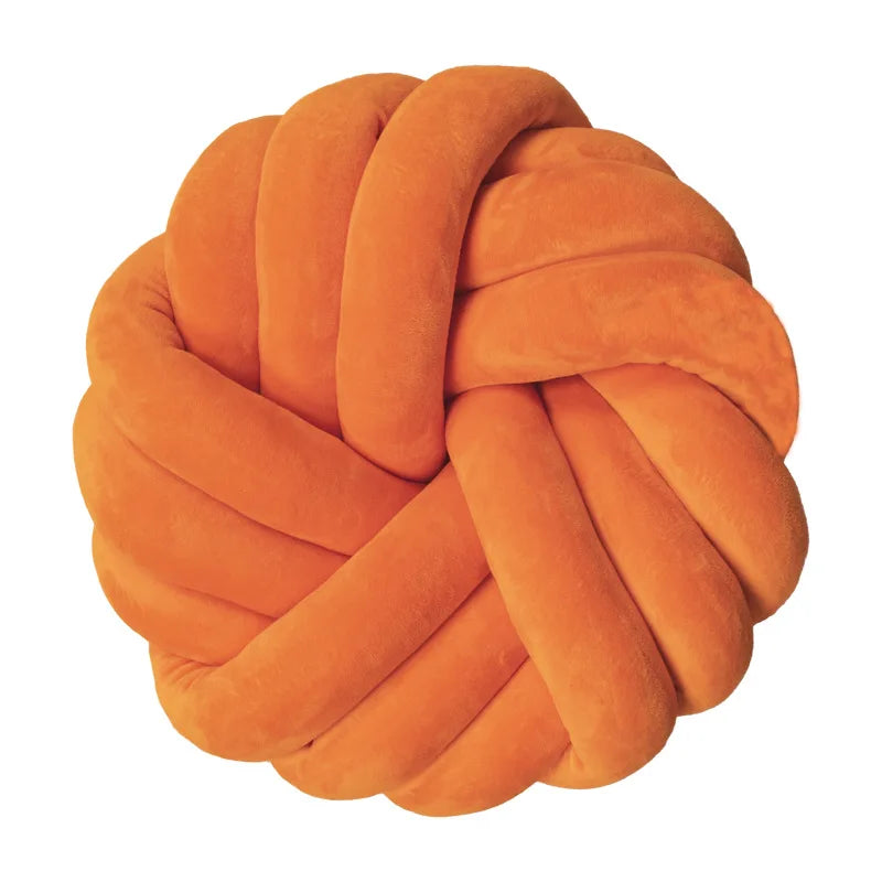 Coussin Rond – Velours Tressé, Confort Design