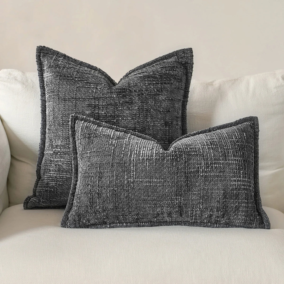 Coussin : Housse Chenille Épaisse & Confortable